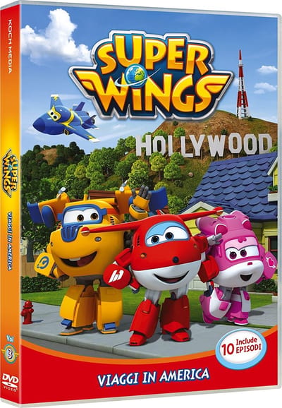 PLAION Super Wings - Viaggi In America DVD Italiaans