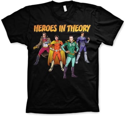 The Big Bang Theory Heren Tshirt -XL- Heroes In Theory Zwart