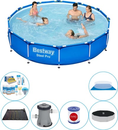 Zwembad Combinatie Deal - Steel Pro Rond 366x76 cm