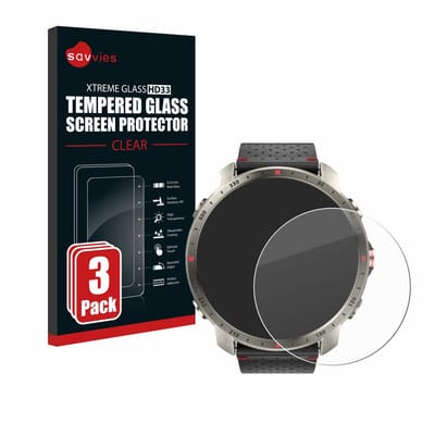 Savvies - Glas Screenprotector voor Polar Grit X Pro Titan - Gehard Beschermglas 9H 3 Stuks