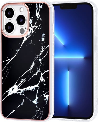 UNIQ Accessory iPhone 13 Pro TPU Hoesje - Print, Zwart, Bescherm je Telefoon