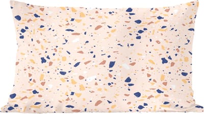 Sierkussens - Kussentjes Woonkamer - 60x40 cm - Terrazzo - Patroon - Kleurrijk - Indigo