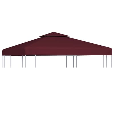 vidaXL - Prieeldak - 2-laags - 3x3m - 310 - g/m² - bordeaux