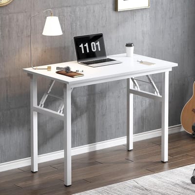 Compact Opvouwbaar Bureau 80x40 cm - Inklapbare Schrijftafel voor Thuis of Kantoor