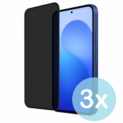 Privacy Screenprotector Geschikt voor Samsung Galaxy A17 – Anti-Gluren – Krasbestendig Gehard Glas 9H – Volledige Dekking – 3-Pack – FuturiQ