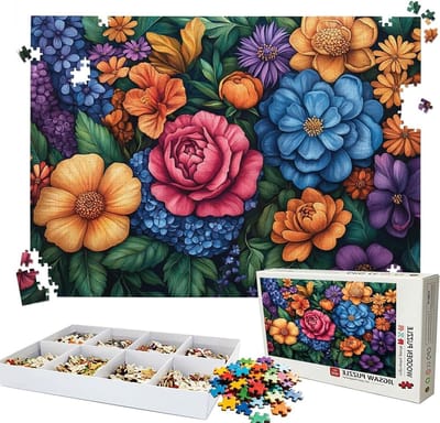 Puzzel 5000 stukjes - Legpuzzel Volwassenen - Ontspannen Tijdverdrijf - Dik Hout Materiaal - 156x105 cm - Multicolor
