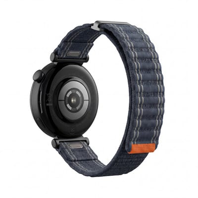 Stravo 18mm Nylon Wave Bandje met Klittenband – Easy Fit – Geschikt voor Garmin Vivoactive 4S / Vivomove 3S / Venu 2S / Venu 3S / Venu 4 41mm / Forerunner 255S / 265S – Sportbandje voor Huawei Watch GT 5 (42mm) / GT 5 Pro 42mm / GT 6 (41mm) – Blauw