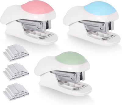 3-delig Mini Tacker Set voor Handmatig Gebruik, Ideaal voor Scholen, Werkplekken en Thuis, Inclusief Lifting Clips en Kleine Heftafel