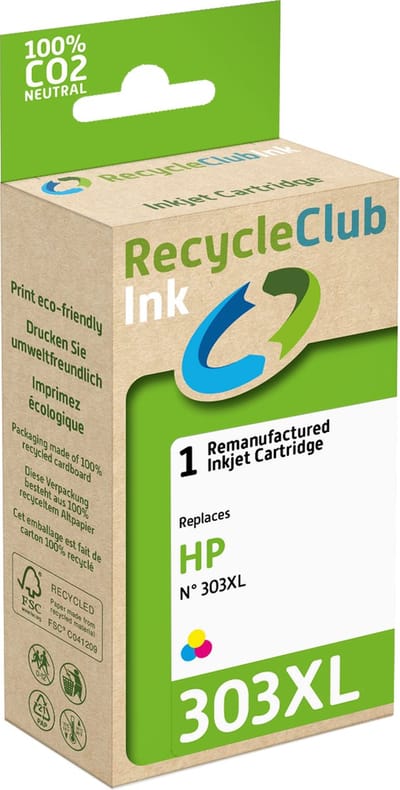 RecycleClub Cartridge compatibel met HP 303 XL Kleur K20757RC