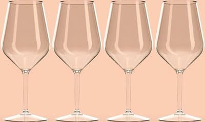 HappyGlass - Wijnglazen - Onbreekbare glazen - Wijnglas 4 stuks - Wijn Set Glazen - 47 cl - Set 4 Wijnglazen - Kunststof Glazen - Plastic wijnglazen