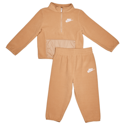 Nike Club Polar Hz Trainingspakken Baby - Bruin - Maat 80 - 86 CM - Poly Fleece
