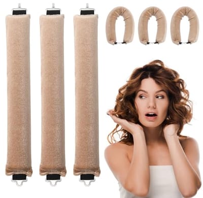 Krultangen zonder hitte - 3 stuks voor grote krullen en golvende styling