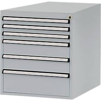 Manuflex onderbouw met schuifladen, voor werkbank Profi diepte 700 mm, aluminium zilver