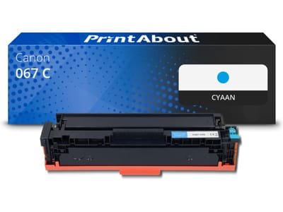 PrintAbout huismerk Toner 067 C Cyaan Geschikt voor Canon