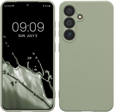 kwmobile telefoonhoesje geschikt voor Samsung Galaxy S25 - Hoesje voor smartphone - Precisie camera uitsnede - In grijsgroen