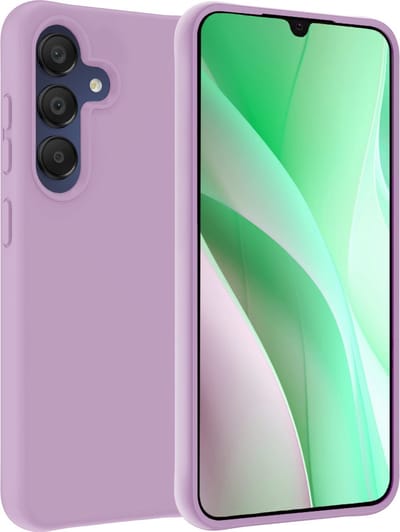 Hoesje Geschikt voor Samsung Galaxy A15 - Sterk & Shockproof - Hoes Cover - Siliconen Case - Lila