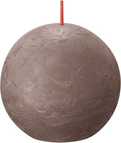 Bolsius Bolkaarsen Shine 6 st rustiek 76x71 mm rustiek taupe