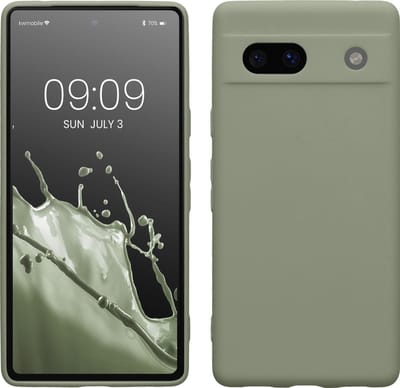 kwmobile telefoonhoesje geschikt voor Google Pixel 7a - Hoesje voor smartphone - Precisie camera uitsnede - In grijsgroen
