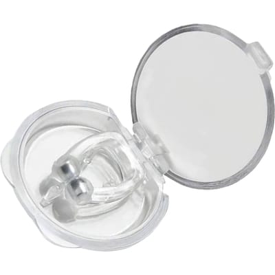 Mini pince anti-ronflement portable en silicone souple pour améliorer le sommeil white