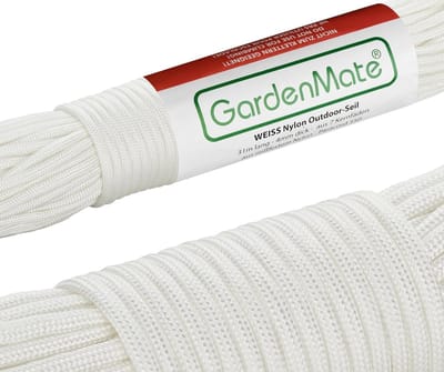 Outdoor Nylon Touw - Paracord 550 - Kamperen Tuinieren - 7 Kerndraden - 31m 4mm - Wit