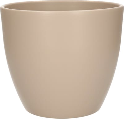Floran Plantenpot - taupe - mat - keramiek - 19 x 17 cm - plantenpotten binnen