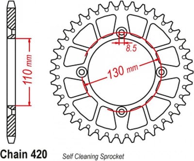 Couronne de transmission JT Sprockets pour moto Honda 80 CR 1985-2002 JTA215.56 / 56 dts P420 Al 110 Neuf