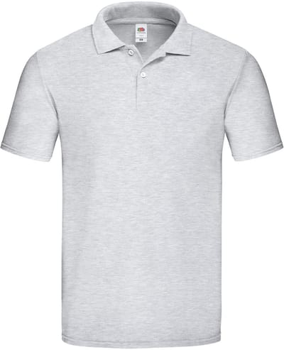Fruit Of The Loom Origineel Poloshirt Voor Volwassenen Grijs - S