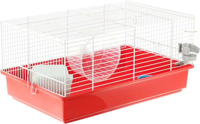 SCH® Hamsterkooi - Rood- 46cm x 30cm x 23cm