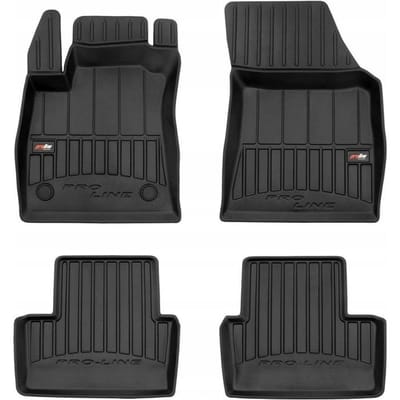 Frogum - No.77 - Automatten 3D - Geschikt voor RENAULT Megane IV vanaf 2015 - 4-delig - TPE Rubber - Zwart