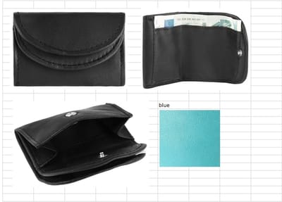 EXCELLANC Excellanc Unisex Portemonnee Manessa echt leer, unisex, 5,2 x 7,8 cm