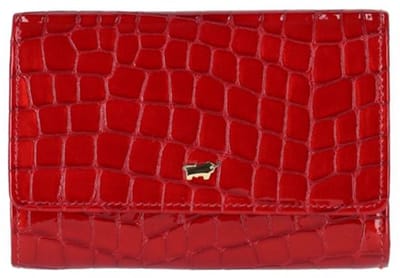 Braun Buffel Verona Portemonnee Dames - Ritsportemonnee - Leer - Rood