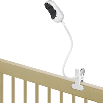 Flexibele Cliphouder - Camera Beugel - Babyfoon Bevestigen - Zonder Wandschade - 5-7 inch - Wit