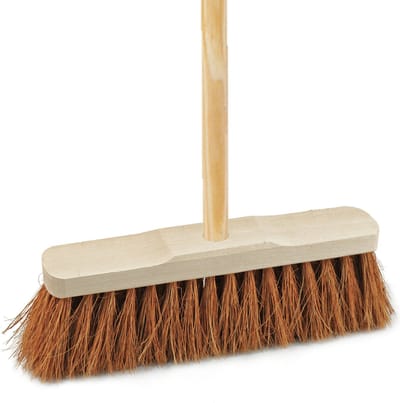 Sorex Bezem binnen - kokos - 30 cm - steel 150 cm - zachte bezem - kamerveger
