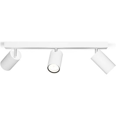 Philips Idris Spot - Plafondspot - Spatwaterdicht IP44 - 5W - Wit - Badkamerlamp - Drie lichtpunten - Alleen geschikt voor LED spots