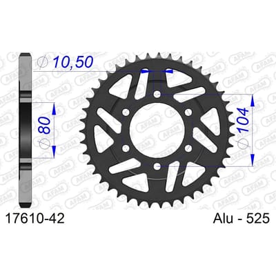 Tandwiel Afam 525 42 dents