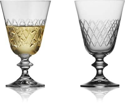 Lyngby Glas Eaton kristal wijnglazen witte wijn - 230 ml - set van 2 - wijnglazen set kristal, vaatwasserbestendig