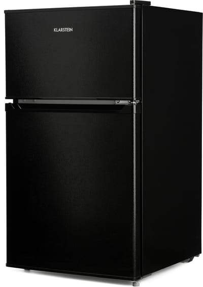 Klarstein Diepvriezer Big Daddy Cool Koelvriescombinatie 87L 40 dB - Koelkast met Vriesvak - Mini-Koelkast Compact - voor Keuken voor Singles - LED Vrijstaand Glazen Lades - Freezer - Vrieskast - Diepvrieskast - Vrieskast Klein