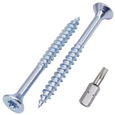 Verzinkte Houtschroeven Torx 4,5 x 45 mm - 250 stuks voor Bouw en Klussen