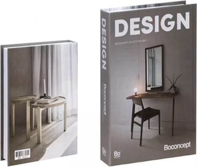 KimDo - Opberg boek - Design - Beige / grijs - Opbergbox - Opbergdoos - Decoratie woonkamer - Boeken - Nep boek - Opbergboek