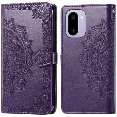 imoshion Hoesje - Geschikt voor OnePlus 15R - Mandala Bookcase - Paars