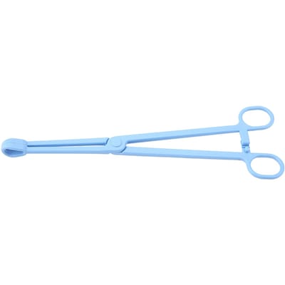 Pince en plastique bleu durable et utile pour animaux de compagnie, pour serpent, lézard, reptile, nourriture pour animaux white