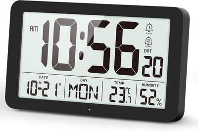 Digitale Wekker met Temperatuur, Vochtigheid en Autodimmer - USB & Batterijvoeding