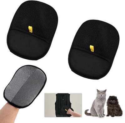 Dubbelzijdige Handschoenen voor Huisdierverzorging - Dierenhaar Verwijderen en Wassen van Honden en Katten