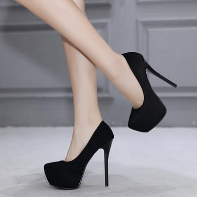 Dames 12cm 14cm Hoge Hakken 4cm Platform Pumps Dames Designer Stiletto's Extreme Hakken Pleaser Rode Zool Catwalk Feestschoenen 34