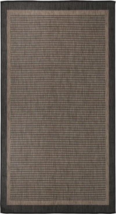 vidaXL Buitenkleed platgeweven 80x150 cm donkerbruin