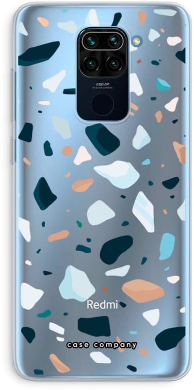Case Company® - Hoesje geschikt voor Xiaomi Redmi Note 9 hoesje - Terrazzo N°13 - Soft Cover Telefoonhoesje - Bescherming aan alle Kanten en Schermrand