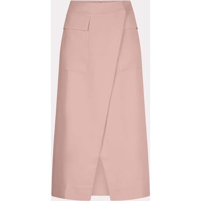 EsQualo Skirt Long City Chalk Pink Maat: 34 | Midi Rokken Outlet | Dames | Roze