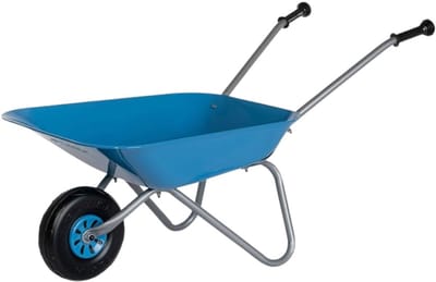 MIRA® Kruiwagen Kind - Kruiwagen Speelgoed - Tuingereedschap Kind - Blauw - ‎50cm x 38cm x 13cm