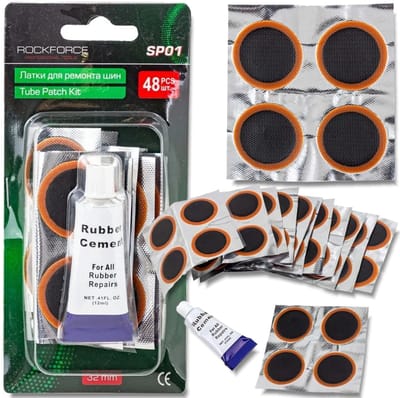 Rockforce - Reparatieset voor Banden - 48 Stuks - Inclusief Lijm - 34mm