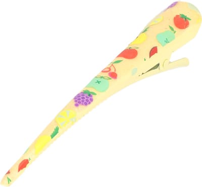 Haarsoires Haarspeld Duckklem 13cm – Basic – Fruitprint – Metaal – Geel - Sterke Haarclip voor Styling & Dagelijks Gebruik - Hair Clip - Decoratieve Haaraccessoire